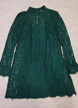 Красивое кружевное платье мини h&amp;m. 4