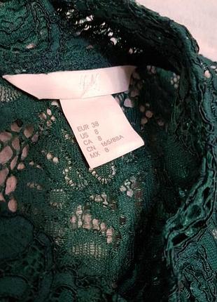 Красивое кружевное платье мини h&amp;m. 7