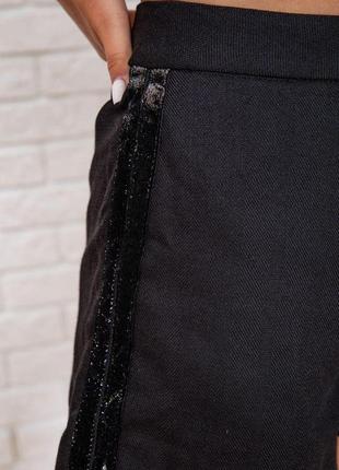 Нарядные женские шорты, черного цвета, 131r886415 фото