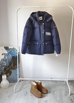 Мега крутий та стильний зимовий пуффер від tommy hilfiger, розмір м🔥