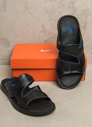 Шлепанцы мужские натуральная кожа, шлепки nk