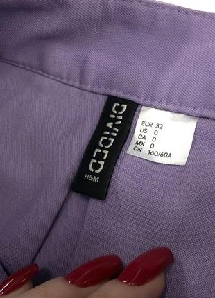 Теннисная юбка/тенниска от h&m в трендовом фиолетовом цвете5 фото