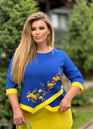 Костюм спідниця блузка5 фото