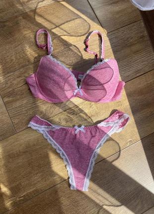 Комплект білизни lemila pink
