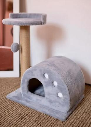 Новий будиночок для котів до 10 кг. з тканинами на замовлення