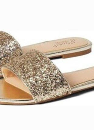 Босоніжки мюлі шльопанці badgley mischka dillian размер us8 eu38-38,5 шкіра