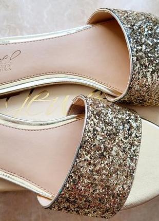 Босоножки мюли шлепанцы badgley mischka dillian размер us8 eu38-38,5 кожа3 фото