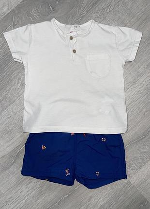 Шорты и футболка zara, 9-12мес