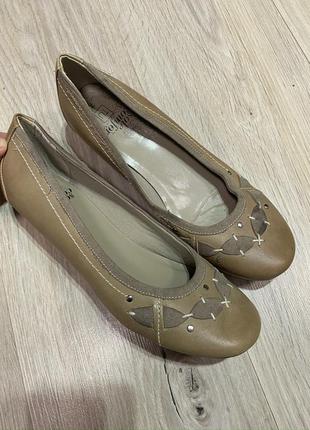 Кожаные балетки р.6(39/40)