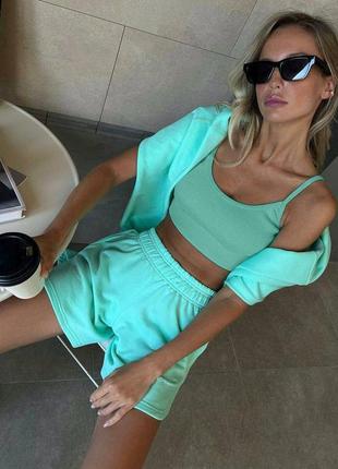 Костюм трійка💜🩵