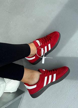 Женские кроссовки adidas Hoodie spezial red3 фото