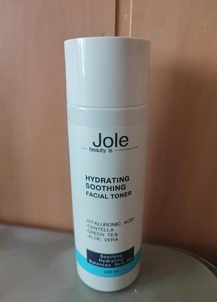 Зволожувальний і заспокійливий тонер для обличчя 
jole hydrating & soothing facial toner
