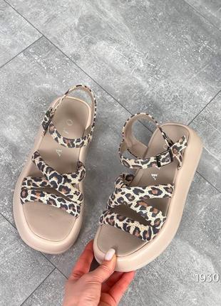 Босоніжки severo, лео, натуральна замша