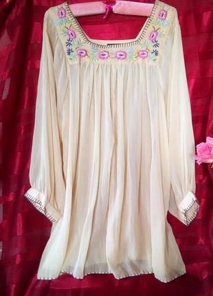 Необыкновенно эффектное платье, накидка, туника в стиле бохо