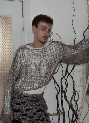 Knitted set(multifunctional)/ вʼязаний гранж сет