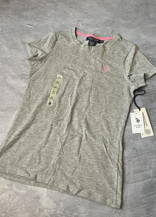 Футболка серая женская бренда u.s. polo assn
