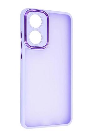 Чехол fiji lens для oppo reno8 t (cph2481) бампер матовый с защитой блока камер violet