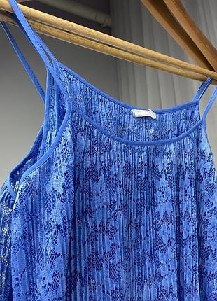Прозора синя блакитна майка маєчка зара zara футболка