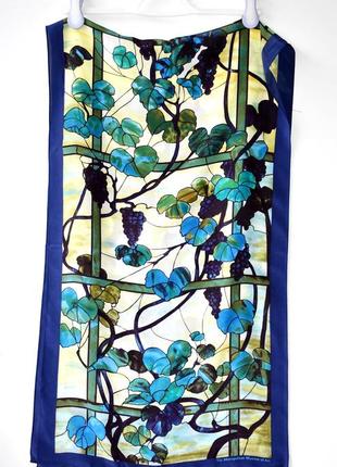 Louis c. tiffany 100% шовкова хустка з принтом відомого художника