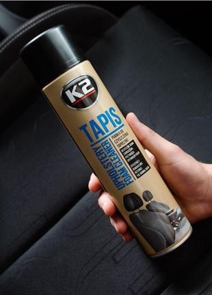 Очиститель для обивки салона авто k2 topis aero с щеткой 600 мл