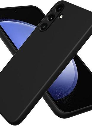 Чехол fiji full soft premium для samsung galaxy a55 5g (a556) противоударный бампер с микрофиброй black