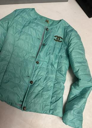Куртка бірюзова