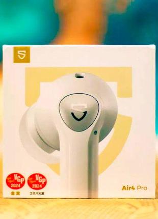 Наушники soundpeats air 4 pro white, anc шумоподавление