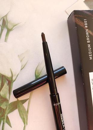 Автоматичний олівець для брів nobea medium brown