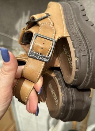 Винтажные кожаные сандалии skechers