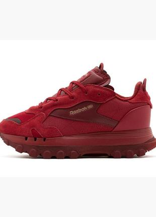 Кроссовки reebok cardi b classic leather bordo h00683