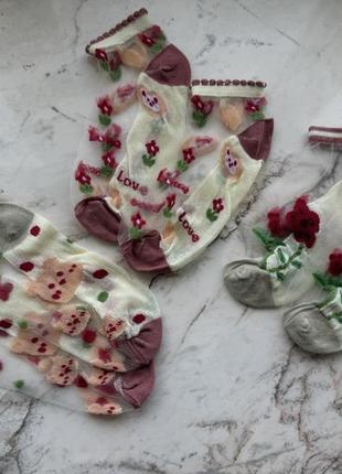 Шкарпетки короткі в сіточку