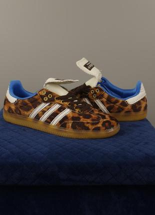 Кросівки adidas x Wisp bonner samba pony leopard ie0578 леопард лео кеди алідас
