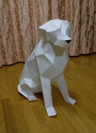 Paperkhan конструктор з картону 3d фігура собака пес паперкрафт papercraft подарунковий набір для творчості іграшка сувенір