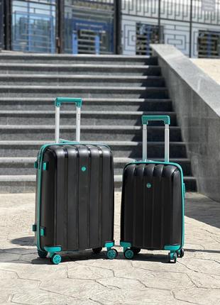 3 шт комплект полипропилен mcs  чемодан дорожный  на колесах турция 4 колеса7 фото