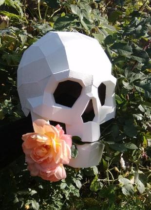 Paperkhan сборная модель фигура пазл череп голова паперкрафт papercraft подарок сувернир игрушка конструктор