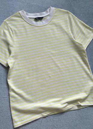 Полосатая футболка из плотного хлопка