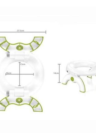 Детский дорожный туалет oxo tot 2-in-1 go potty for travel