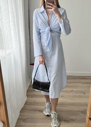 Красива сукня в полоску zara