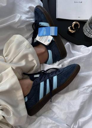 Замшеві кеди adidas spezial handball blue3 фото