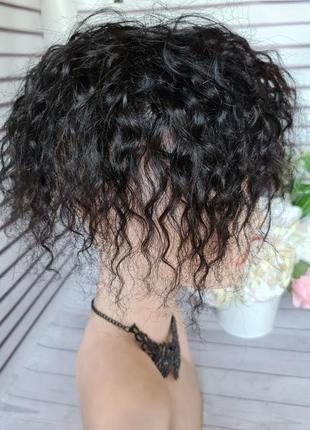 Накладка топпер макушка челка 100% натуральный волос.