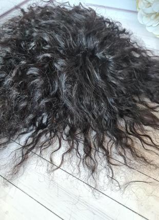 Накладка топпер макушка челка 100% натуральный волос.