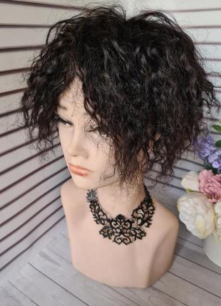 Накладка топпер макушка челка 100% натуральный волос.