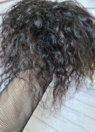 Накладка топпер макушка челка 100% натуральный волос.