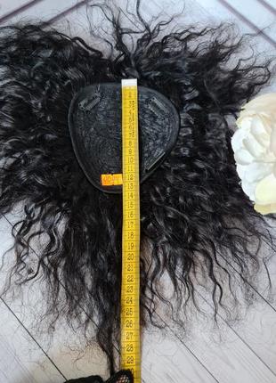 Накладка топпер макушка челка 100% натуральный волос.