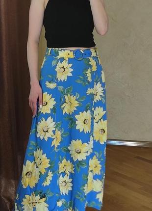 Летняя юбка миди7 фото