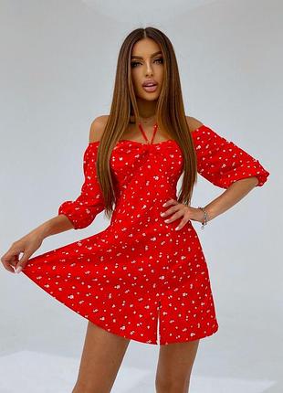 Платье с принтом