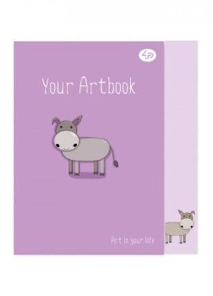 Блокнот а6 profiplan  48арк.  artbook  donkey   термоклей  м'яка обкл. (1)