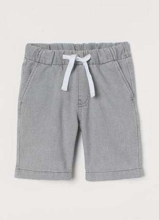 Джинсовые шорты h&m на мальчика 2-3 года 98 см hm