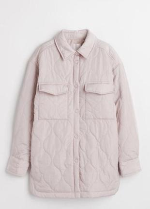 Стеганая куртка рубашка h&m