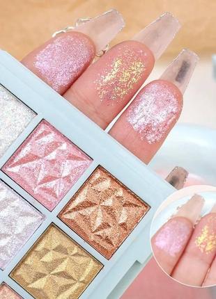 Неймовірні шиммерні тіні для повік на 9 кольорів zvev